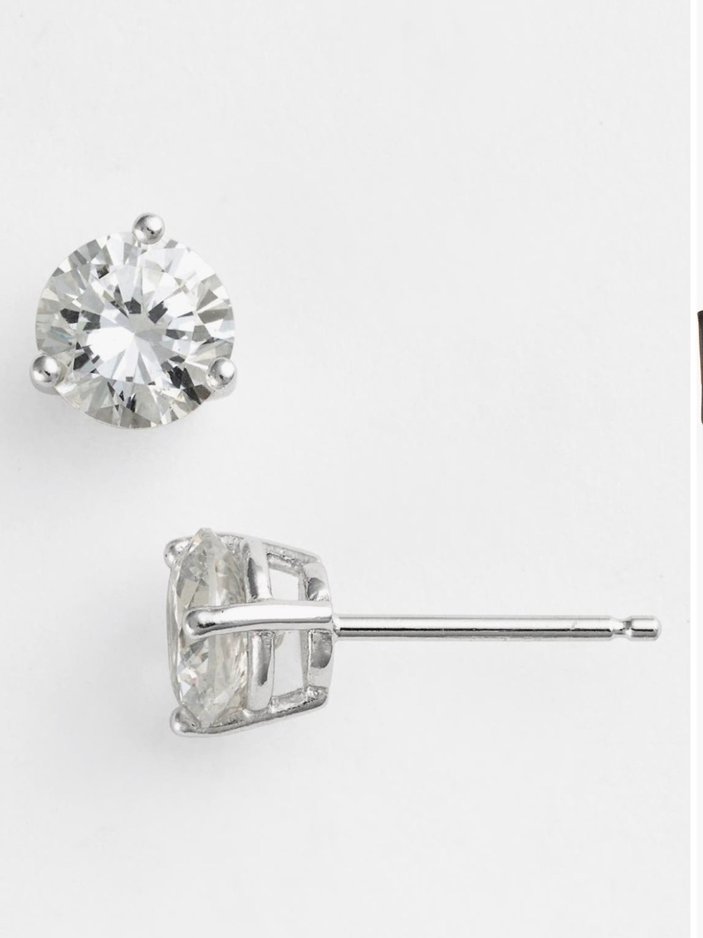 NORDSTROM Cubic Zirconia Earrings - 6ct. - Picture 3 of 9